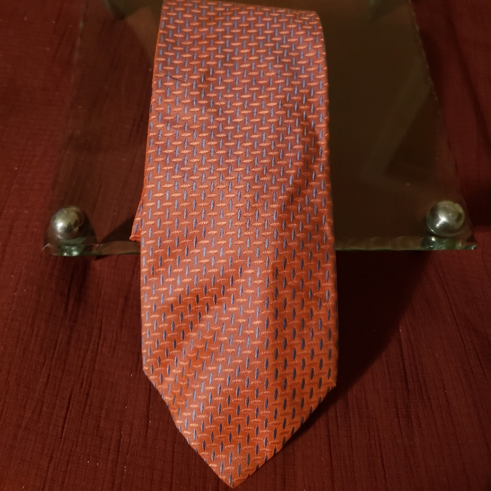 Tie Rack Orange Multi Necktie 👔 - Picture 4 of 7